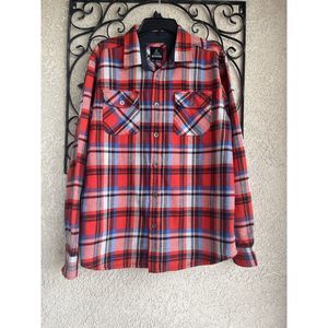Prana plaid flannel button down shirt - Size L - Multicolor